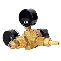 Gas Bottle Pressure Regulator Dual Gauge Flow Argon, used for sale  Delivered anywhere in UK