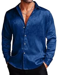 Coofandy men silk for sale  Delivered anywhere in UK