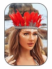 Genbree feather headband for sale  Delivered anywhere in USA 