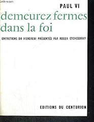 Demeurez fermes foi d'occasion  Livré partout en France