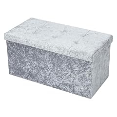 Crownshop velvet ottoman for sale  Delivered anywhere in UK