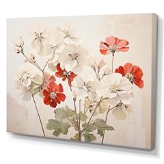 Designq geraniums wall for sale  Delivered anywhere in USA 