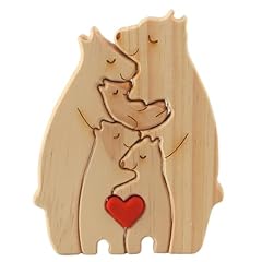 Bear family wooden for sale  Delivered anywhere in UK