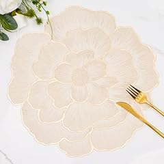 Gold flower placemats for sale  Delivered anywhere in USA 