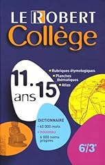 Robert collège ans d'occasion  Livré partout en France