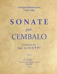 Galuppi baldassarre sonate usato  Spedito ovunque in Italia 