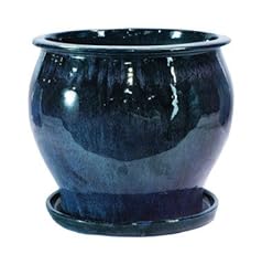 Planter glazed blue for sale  Delivered anywhere in USA 