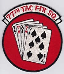 PATCHMANIA USAF Patch Fighter USAFE 77 TFS Tac Ftr, used for sale  Delivered anywhere in UK