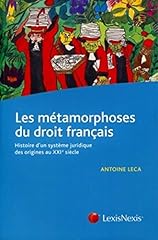 Metamorphoses droit francais. d'occasion  Livré partout en France