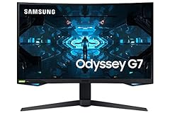 Samsung Monitor Gaming Odyssey G7 (C27G73), Curvo (1000R), 27", 2560x1440 (WQHD 2K), HDR 600, VA, 240 Hz, 1ms, FreeSync Pro, G-Sync, HDMI, USB 3.0, Display port, Ingresso Audio, HAS, Pivot usato  Spedito ovunque in Italia 