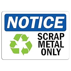 Scrap metal sign for sale  Delivered anywhere in USA 