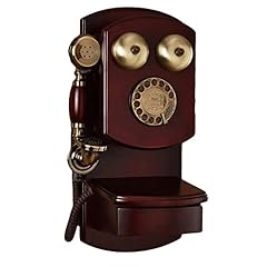 Ontihang retrò Rete Fissa telefonate a Muro Vintage Telefono Vintage Telefono retrò in Legno, telefoni Creativo Stile Europeo Vecchio Telefono Fisso Rotante usato  Spedito ovunque in Italia 