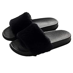 Women fur slides for sale  Delivered anywhere in USA 