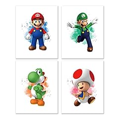 Watercolor Super Mario Game Poster Prints Video Gaming for sale  Delivered anywhere in Canada