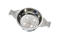 Tartan patterned pewter for sale  Delivered anywhere in UK