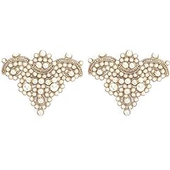 2pcs rhinestones pearl for sale  Delivered anywhere in UK