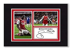 Mounted signed bukayo for sale  Delivered anywhere in UK