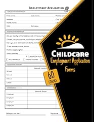 Childcare employment applicati for sale  Delivered anywhere in USA 