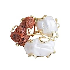 Anello maxi perle usato  Spedito ovunque in Italia 