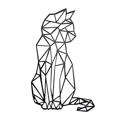 Geometric black cat for sale  Delivered anywhere in USA 