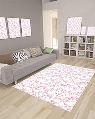Pink floral area for sale  Delivered anywhere in USA 
