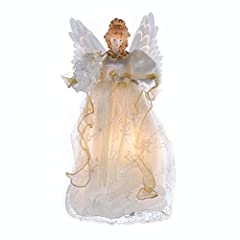 KSA 15.5" Gold/Ivory Lighted Fiber Optic Angel Christmas for sale  Delivered anywhere in USA 