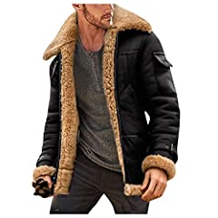 Men sheepskin jacket for sale  Delivered anywhere in UK