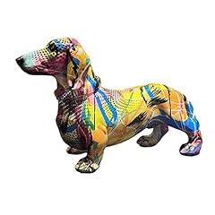 Statua cane bassotto usato  Spedito ovunque in Italia 
