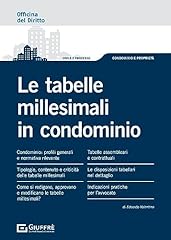 Tabelle millesimali condominio usato  Spedito ovunque in Italia 