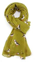 LilyRosa® Puffin Scarf Silver Grey Blue Green Turquoise for sale  Delivered anywhere in UK
