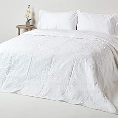 Homescapes white cotton for sale  Delivered anywhere in UK