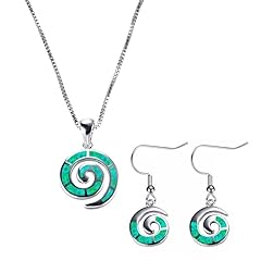 Ladies Green Jewellery Set For Women, Necklace Pendant for sale  Delivered anywhere in UK