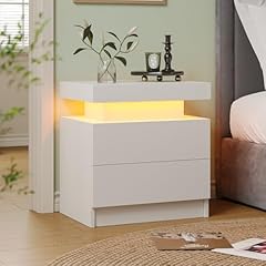 White nightstand led for sale  Delivered anywhere in USA 