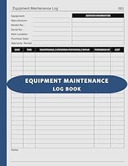 Equipment maintenance log for sale  Delivered anywhere in USA 