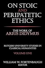 Stoic and peripatetic d'occasion  Livré partout en France