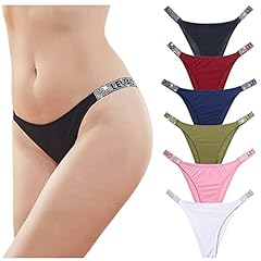 Sexy Panties, LEVAO Thongs for Women Letter Rhinestones for sale  Delivered anywhere in USA 
