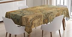 Ambesonne map tablecloth for sale  Delivered anywhere in USA 