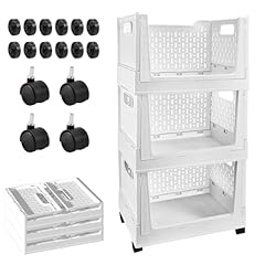 Stackable plastic storage for sale  Delivered anywhere in USA 
