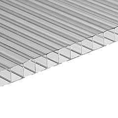 ezooza - Panel de policarbonato alveolar de doble pared, 200 x 98 cm, 10 mm de grosor, transparente segunda mano  Se entrega en toda España 