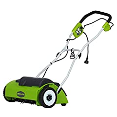 Greenworks 10 Amp 14” Corded Electric Dethatcher (Stainless Steel Tines) for sale  Delivered anywhere in USA 