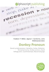Donkey pronoun bound d'occasion  Livré partout en France