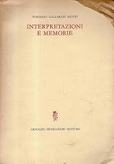 Interpretazioni memorie usato  Spedito ovunque in Italia 
