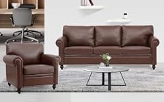 Brown faux leather for sale  Delivered anywhere in USA 