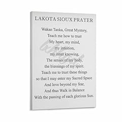 Lakota sioux prayer for sale  Delivered anywhere in USA 