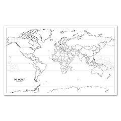 Laminated blank map for sale  Delivered anywhere in USA 