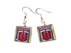 Smirnoff vodka earrings for sale  Delivered anywhere in UK