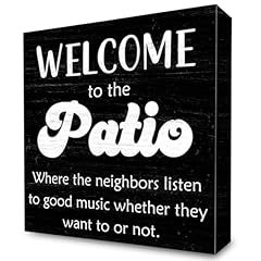 Welcome patio wooden for sale  Delivered anywhere in USA 
