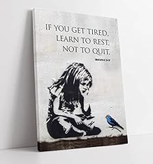 Canvasartshop banksy girl for sale  Delivered anywhere in UK