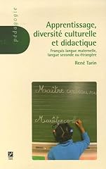 Apprentissage diversité cultu d'occasion  Livré partout en France
