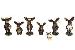 Piece moose figurines for sale  Delivered anywhere in USA 